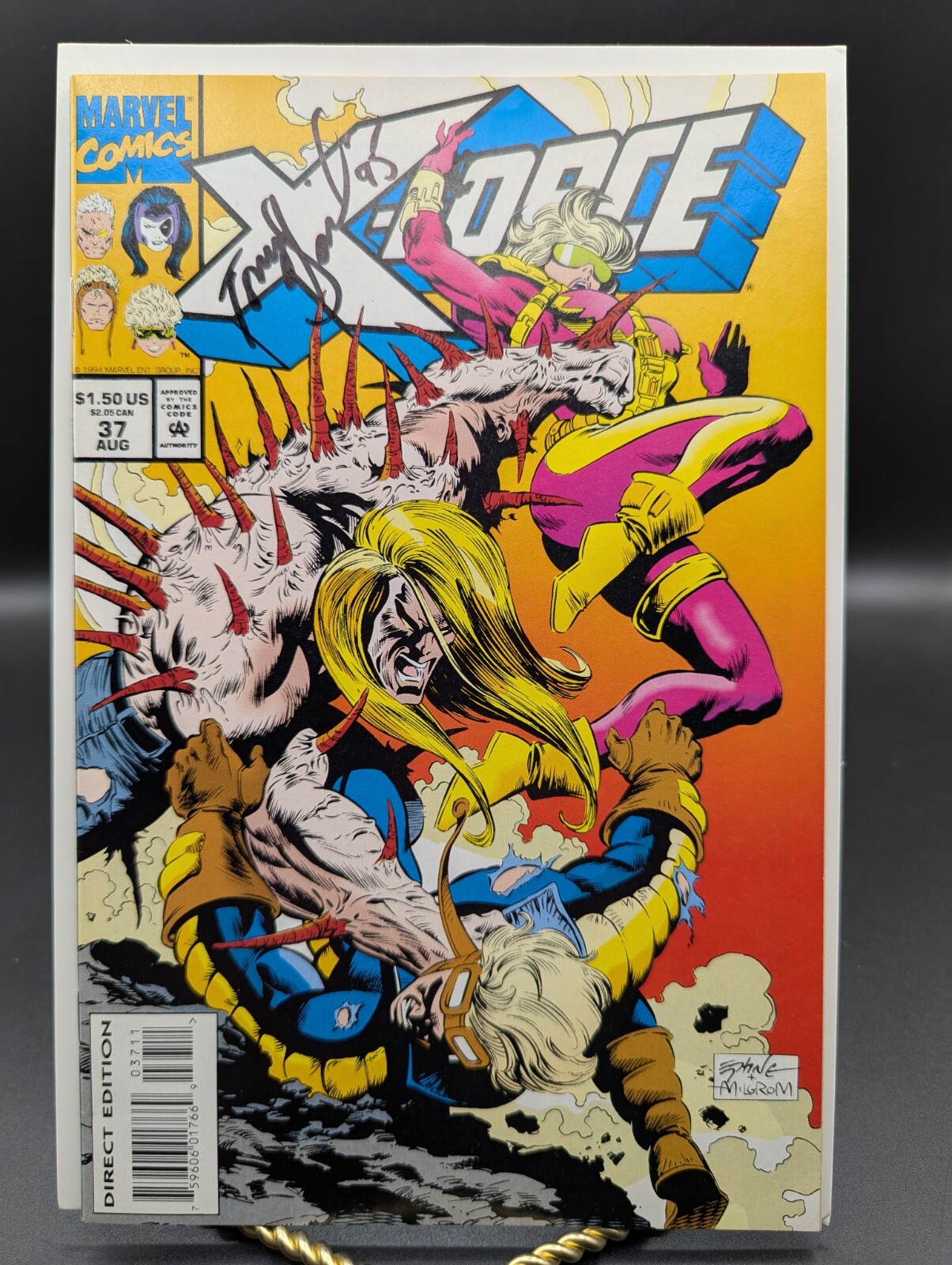 Signed By Tony Daniel Marvel Comics X-Force Volume 1 #37 Direct Edition