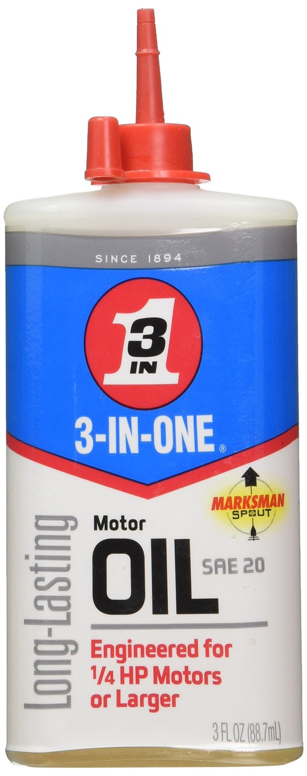 WD 40 3 in One Motor Oil SAE 20 High Grade Oil for Small Electric Motors 3 Oz WD 40 3 in One Motor Oil SAE 20 High Grade Oil for Small Electric Motors 3 Oz
