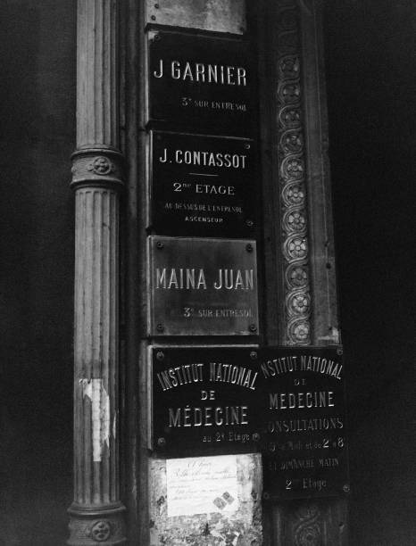 Plaques of fortune tellers in Paris France in 1932 Historic Old Photo