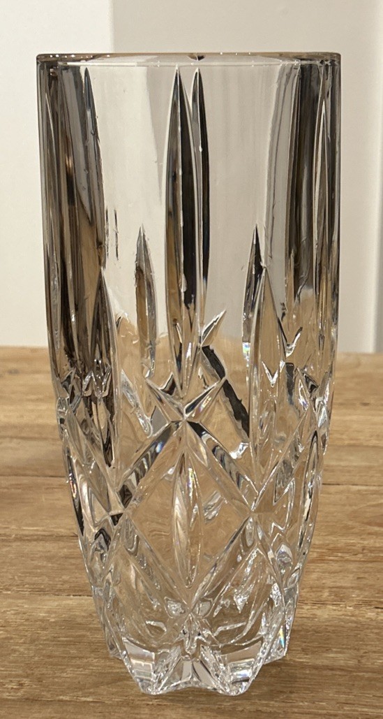 Gorham Lady Anne 10” Full Lead Crystal Vase Heavy Made in Germany