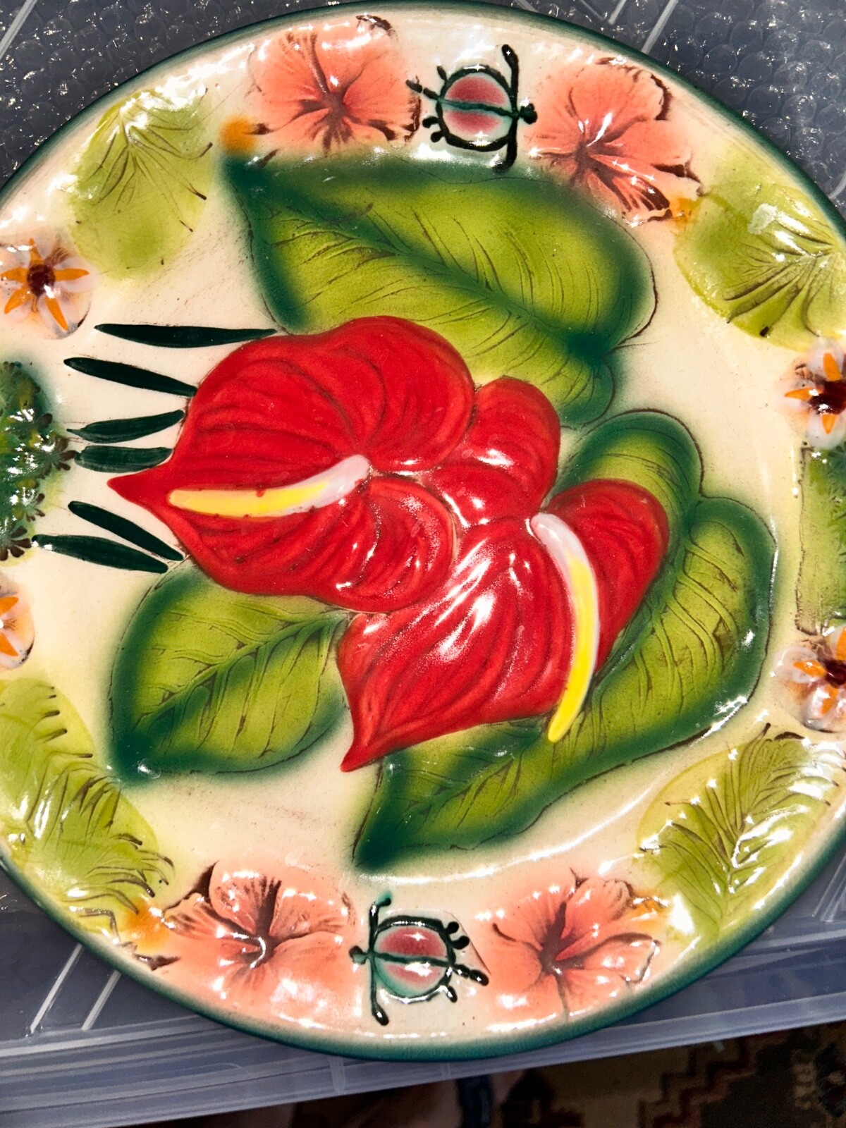 Vintage Kani Of Hawaii Handmade Souvenir plate Vintage Kani Of Hawaii Handmade Souvenir plate