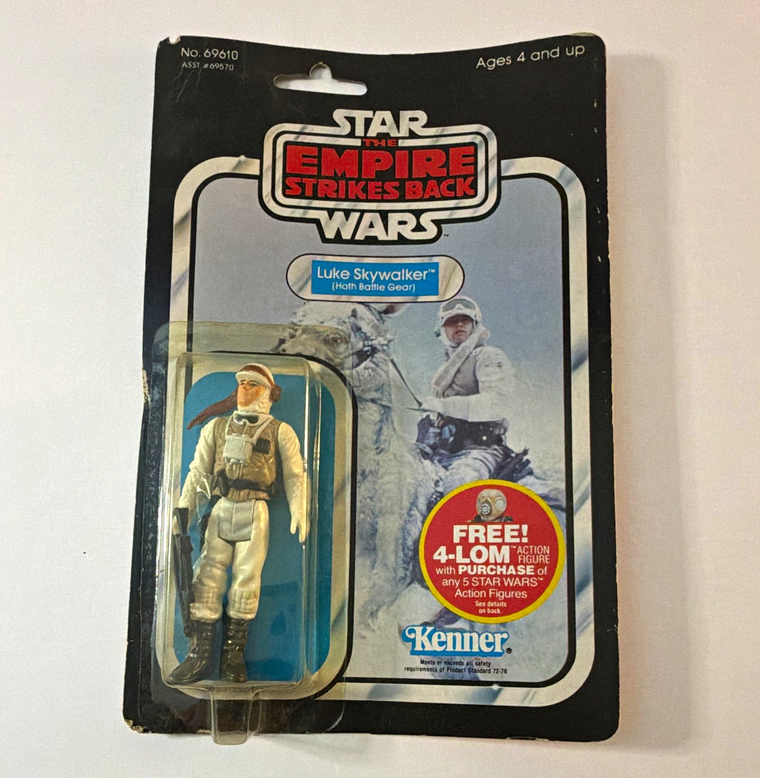 Vintage Kenner Star Wars ESB Luke Skywalker Hoth 47 Back 4-LOM MOC Sealed