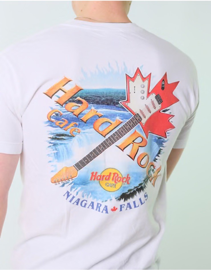 [NWOT, VTG] Niagara Falls Hard Rock Cafe Rock The Falls Rainbow T-Shirt Large