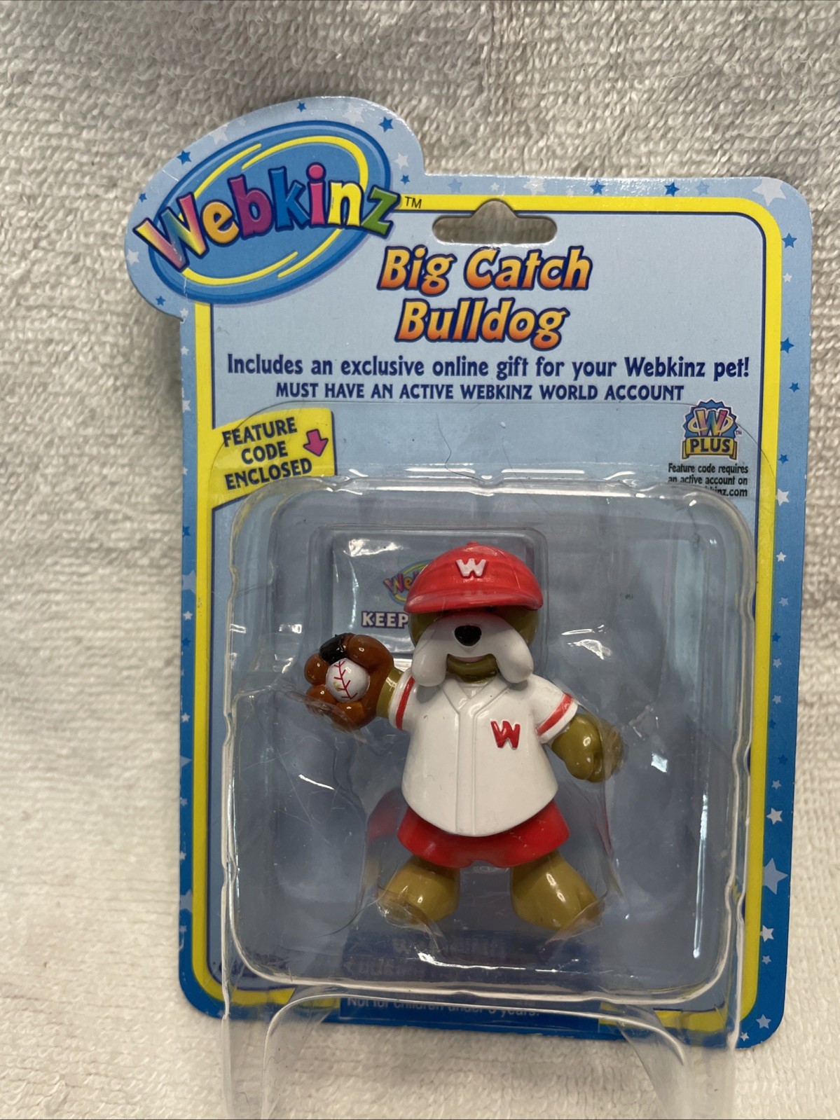 Webkinz Big Catch Bulldog New Sealed Unused Action Figure Series 2 Feature Code
