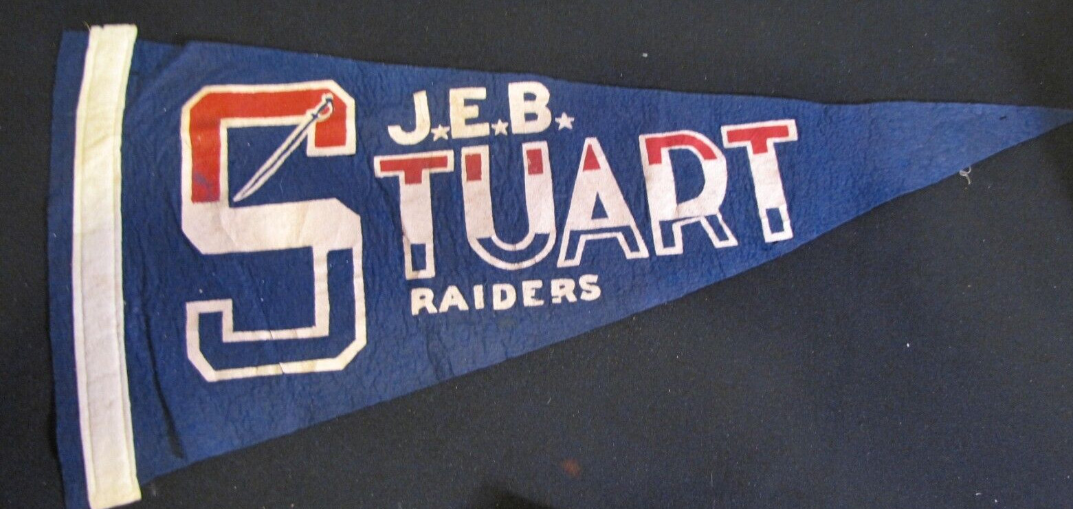 J.E.B. Stuart High School Raiders~vtg 60s  Pennant, Falls Church, VA~27