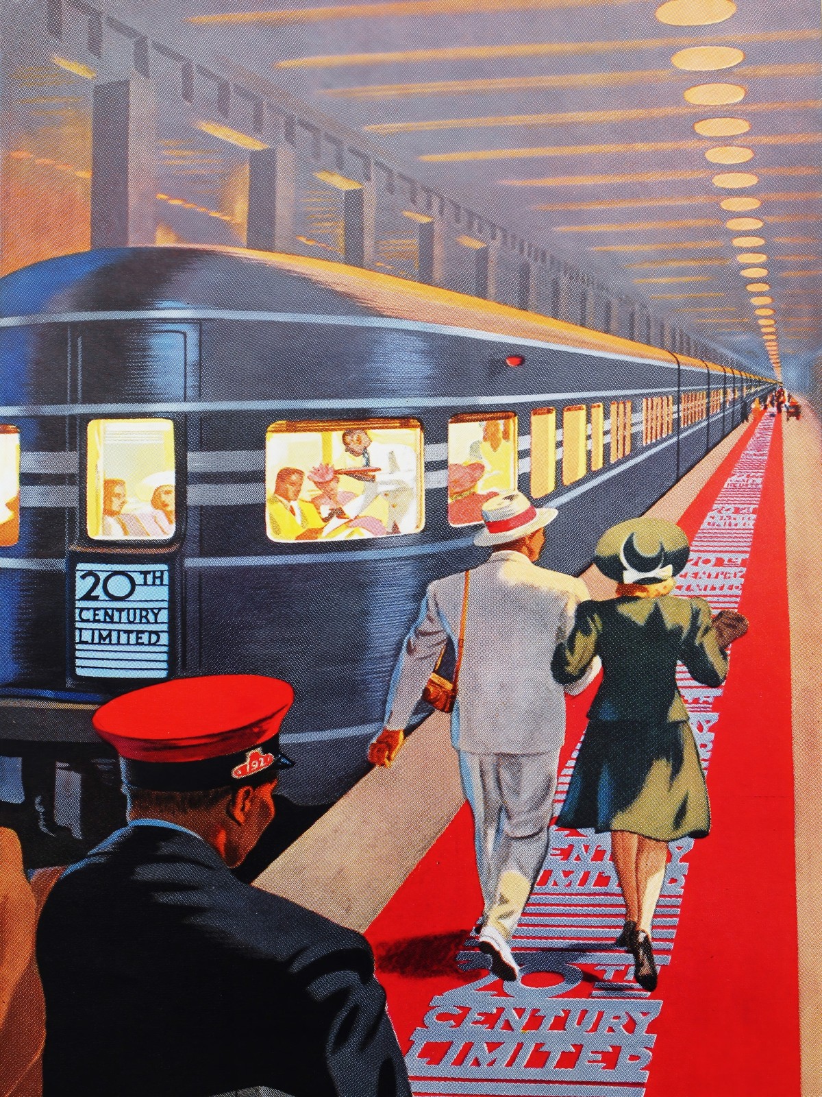 1930s 20th Century Limited Vintage Train Poster - 24x32” Premium 💎 Art Print