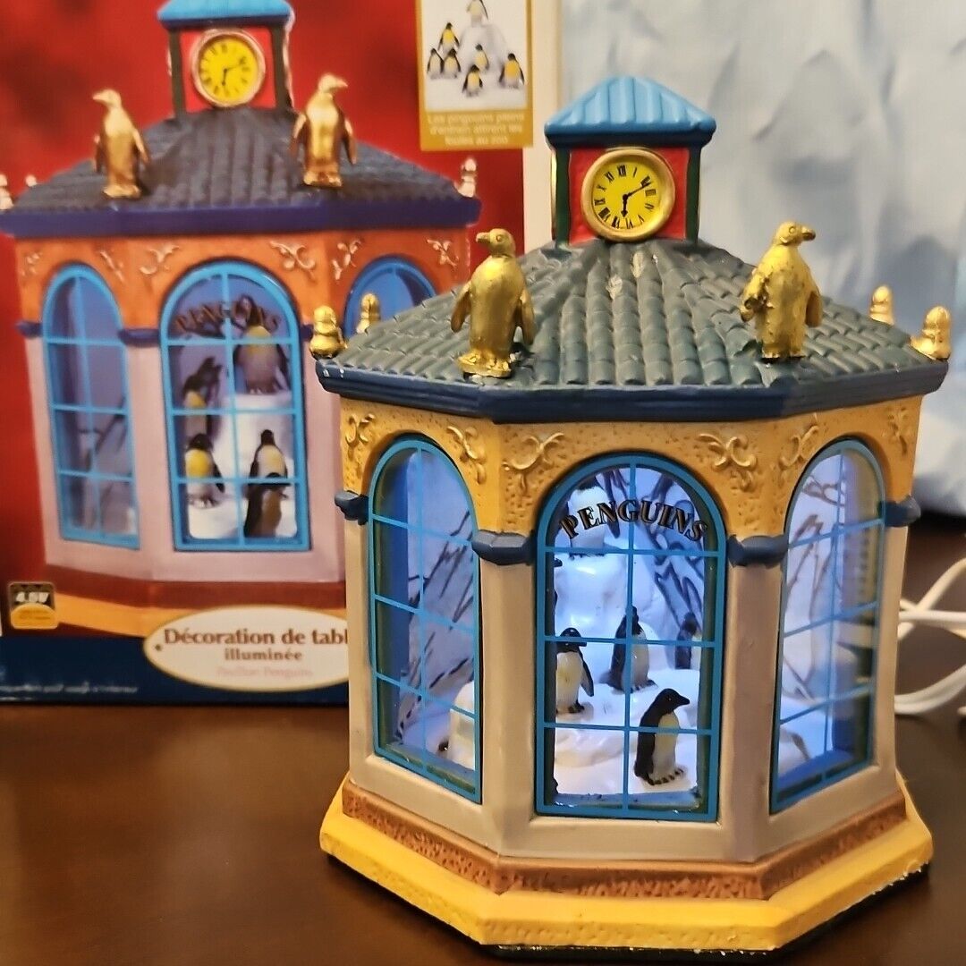 🚨 Lemax Pavillon Penguins House Zoo Carnival 84823 Retired Village Collection