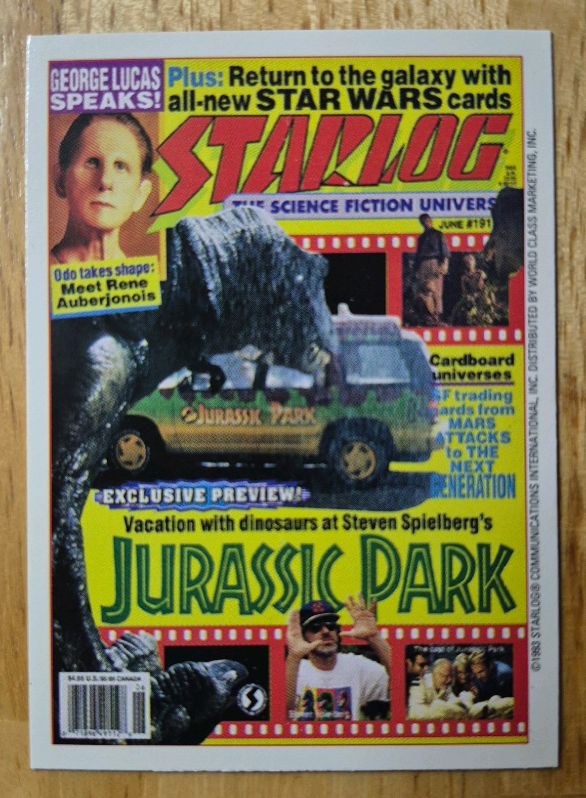 Jurassic Park | 1993 Starlog Cover Card #69