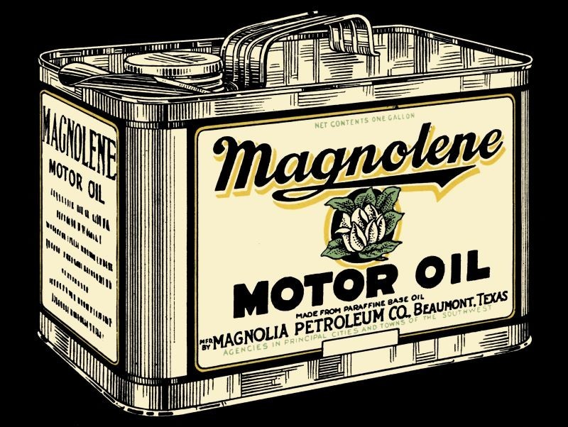 1921 Magnolia, MAGNOLENE Oil Can Theme NEW METAL SIGN: 9x12\