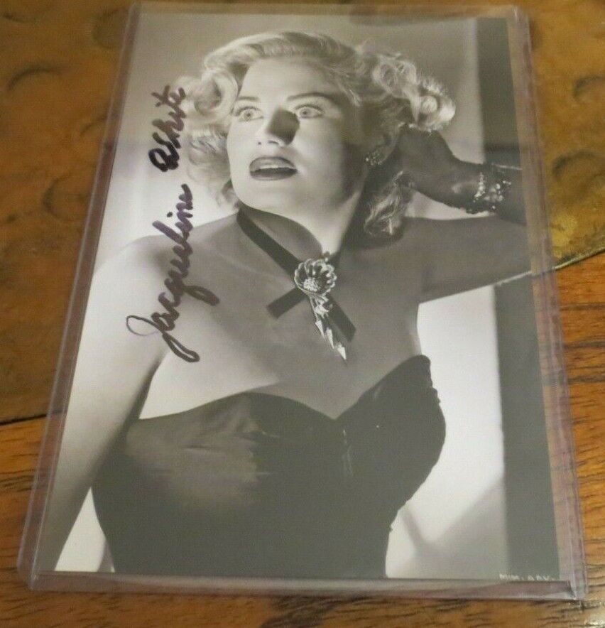Jacqueline White actress signed autographed photo Air Raid Wardens Laurel&Hardy