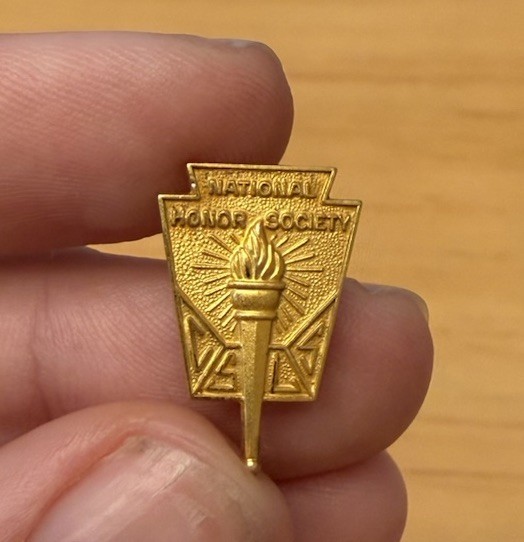 Vintage National Honors Society Gold-Filled Lapel Pin