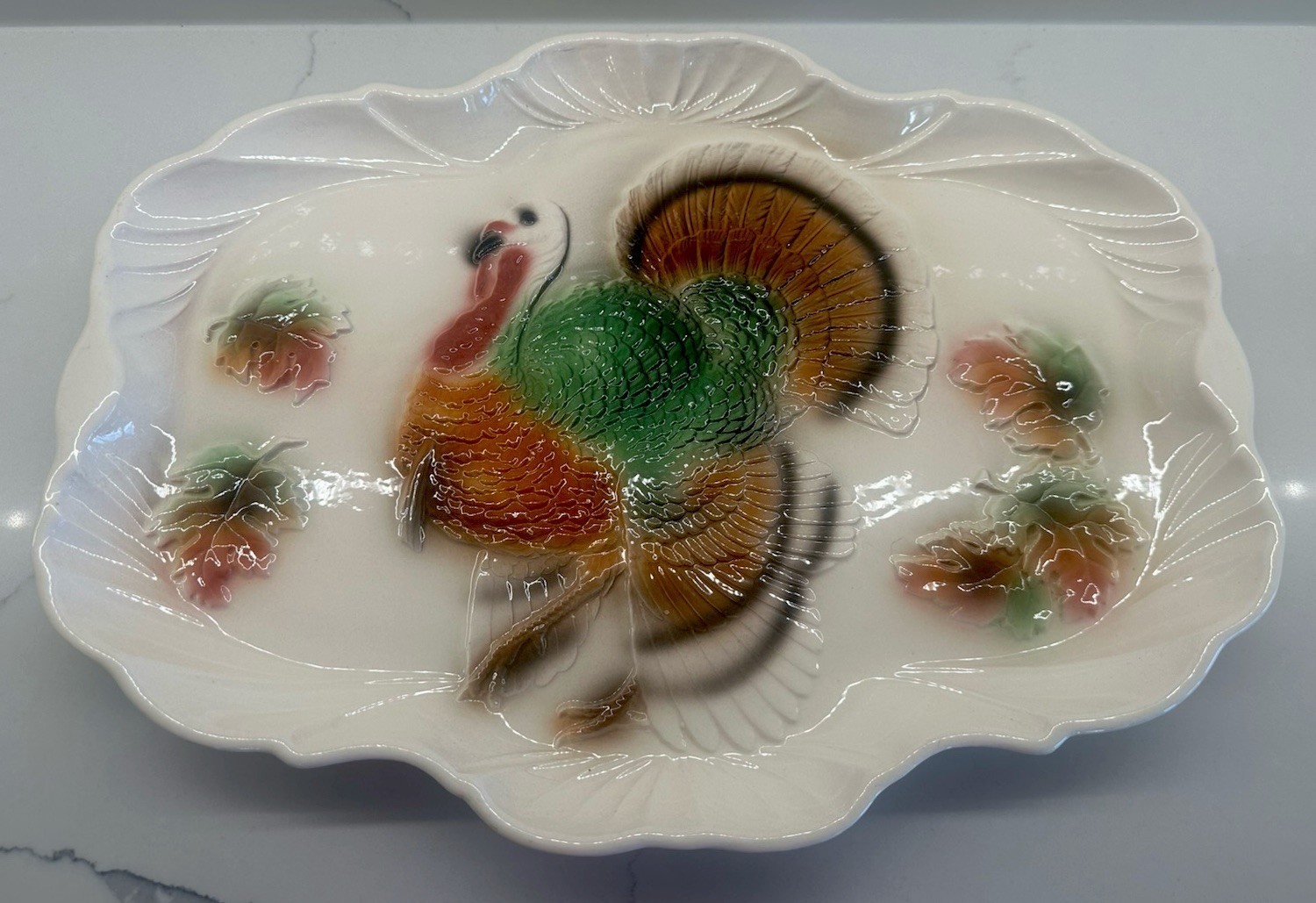 Thanksgiving Turkey Serving Platter Lane & Co T 40 Vintage MCM 1959 Van Nuys Ca Thanksgiving Turkey Serving Platter Lane & Co T 40 Vintage MCM 1959 Van Nuys Ca