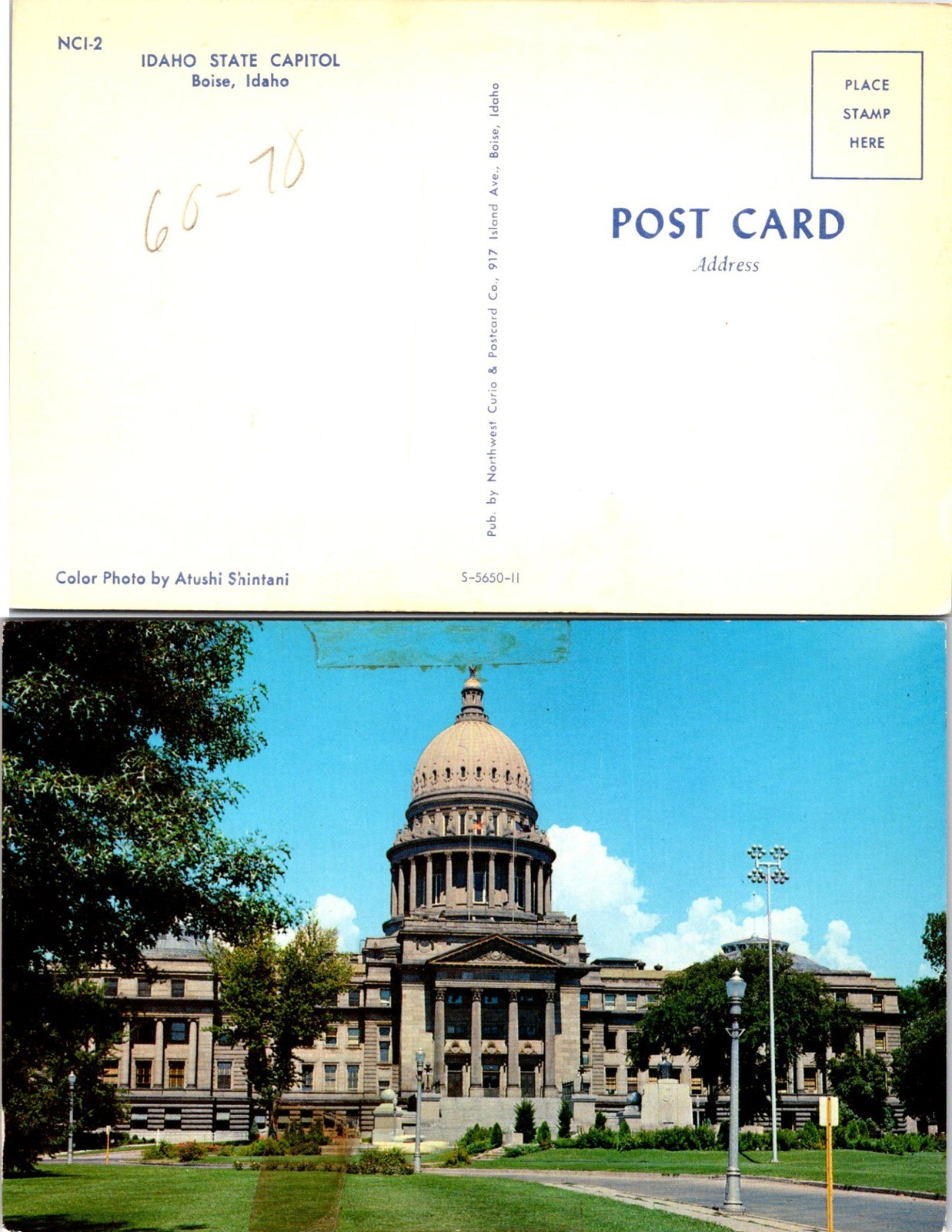 Idaho State Capitol, Boise, Idaho Postcards unused 56194