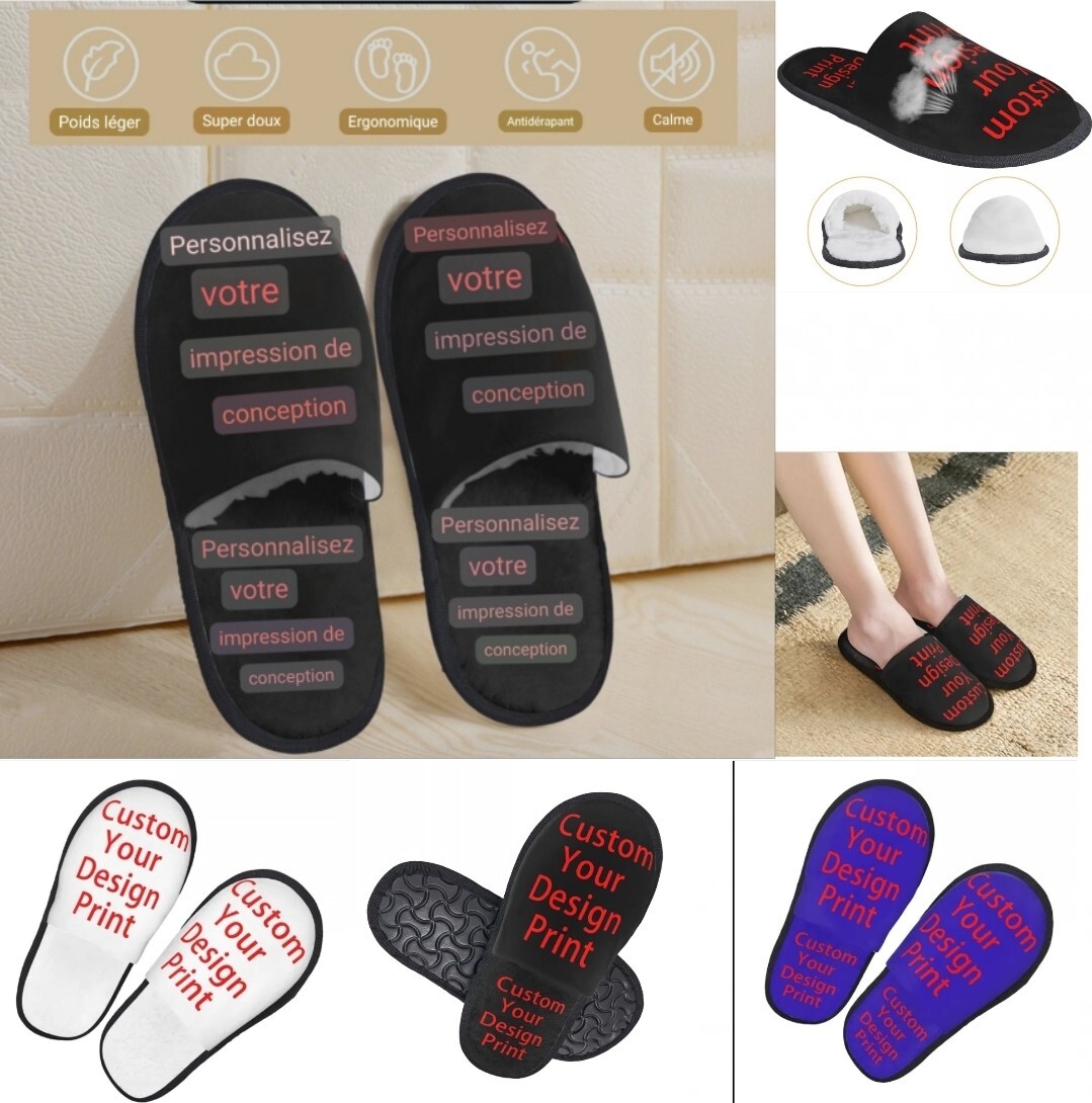 Personalized Slipper Anti-Slip Logo Photo Printed Your Design