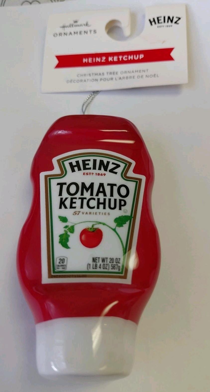 Hallmark Ornaments Heinz Ketchup Bottle Christmas Ornament 