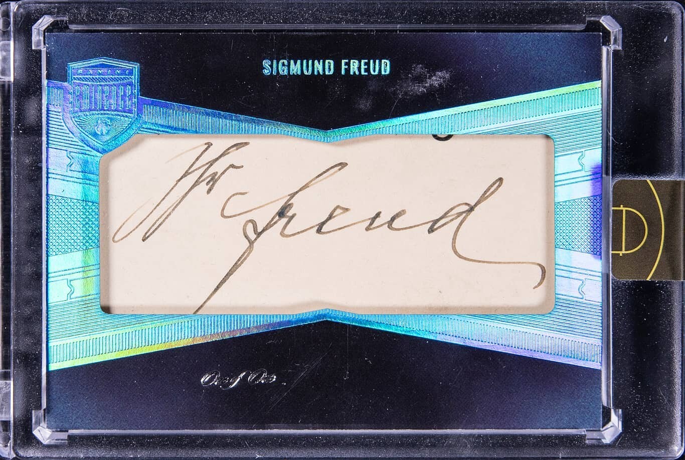 Sigmund Freud ~ 2021-22 NBA Panini Eminence Cut Signatures 1/1 Signed Card Auto