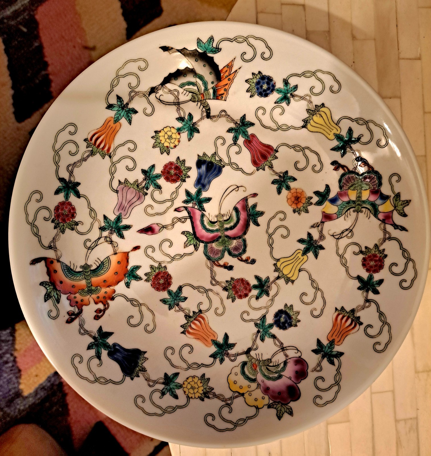 Vintage Decorative Jingdezhen Chinese Plate - Vintage Decorative Jingdezhen Chinese Plate -