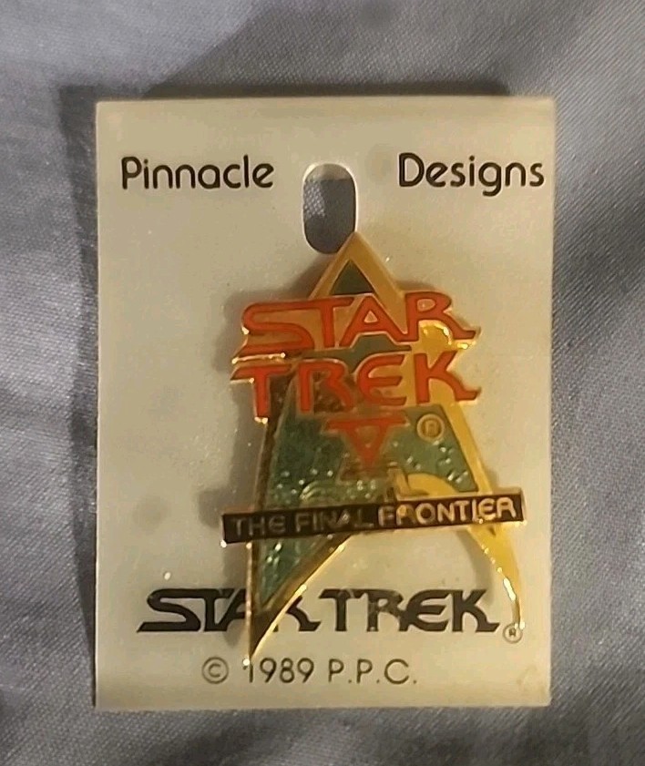 Vintage Star Trek IV The Final Frontier 1985 P.P.C. Hat or Lapel Pin New
