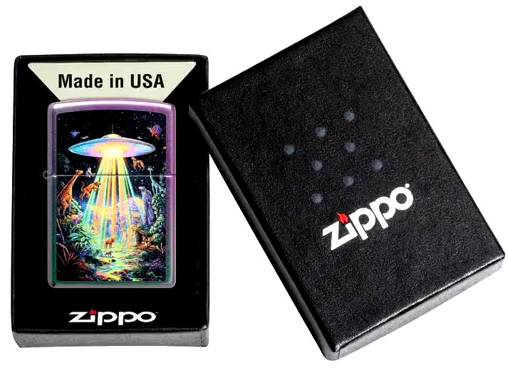 Alien Abduction Of Animals Zippo Lighter Alien Abduction Of Animals Zippo Lighter