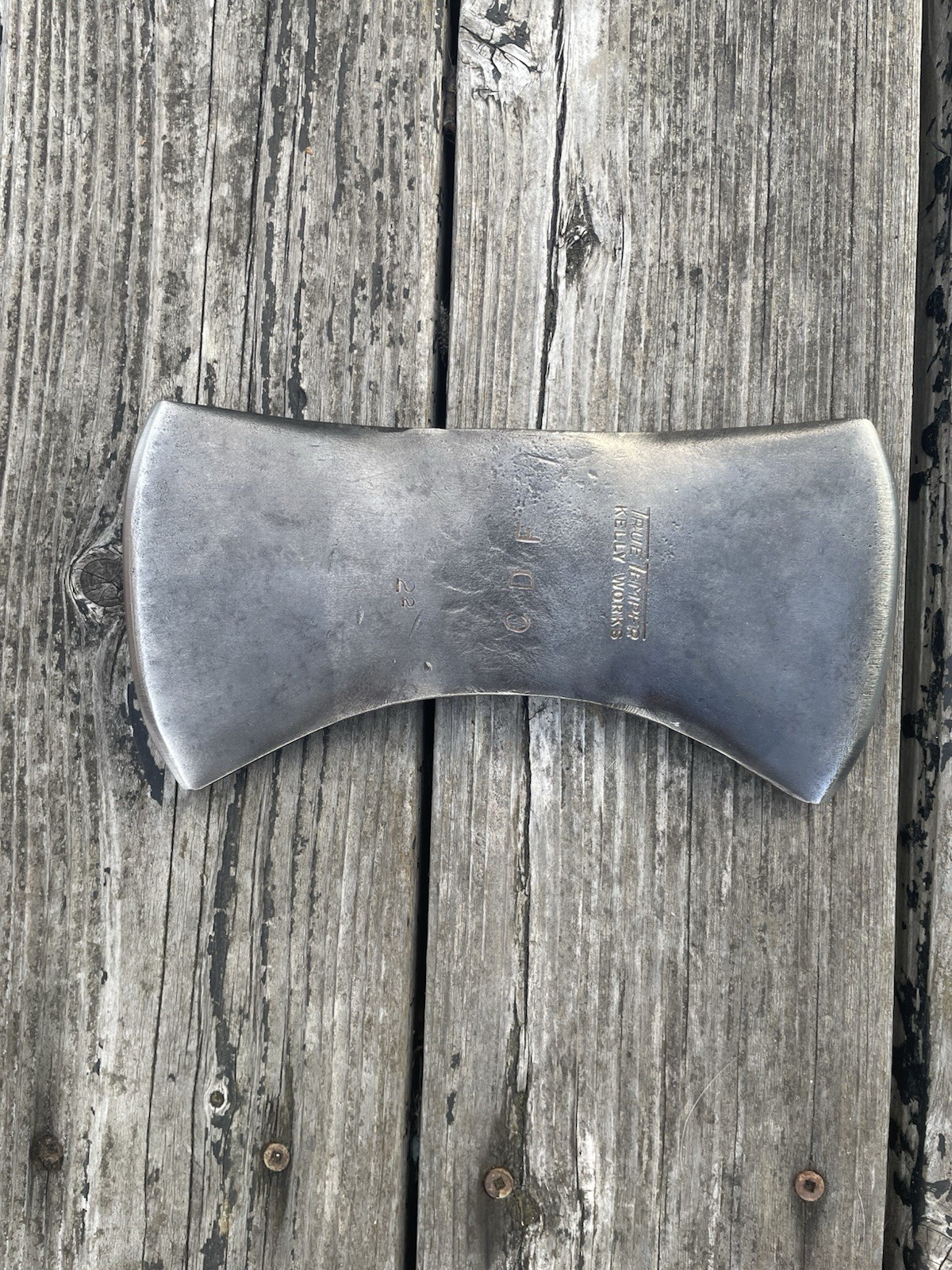 Vintage True Temper Kelly Works Cruiser Axe Head 2 Lbs 9 Oz Stamped 2(2) CDF