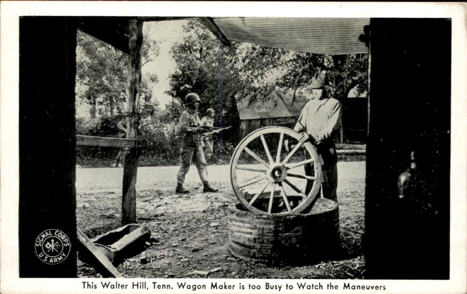 Walter Hill TN Wagon Maker L. R. Burns c1940s-50s Vintage Postcard