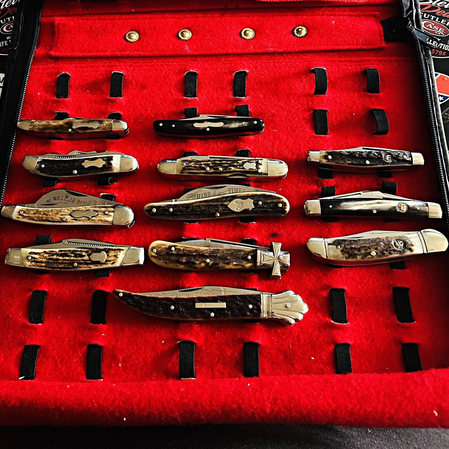 VTG Fightn Rooster frank buster cutlery co & Hen & Rooster lot of 12