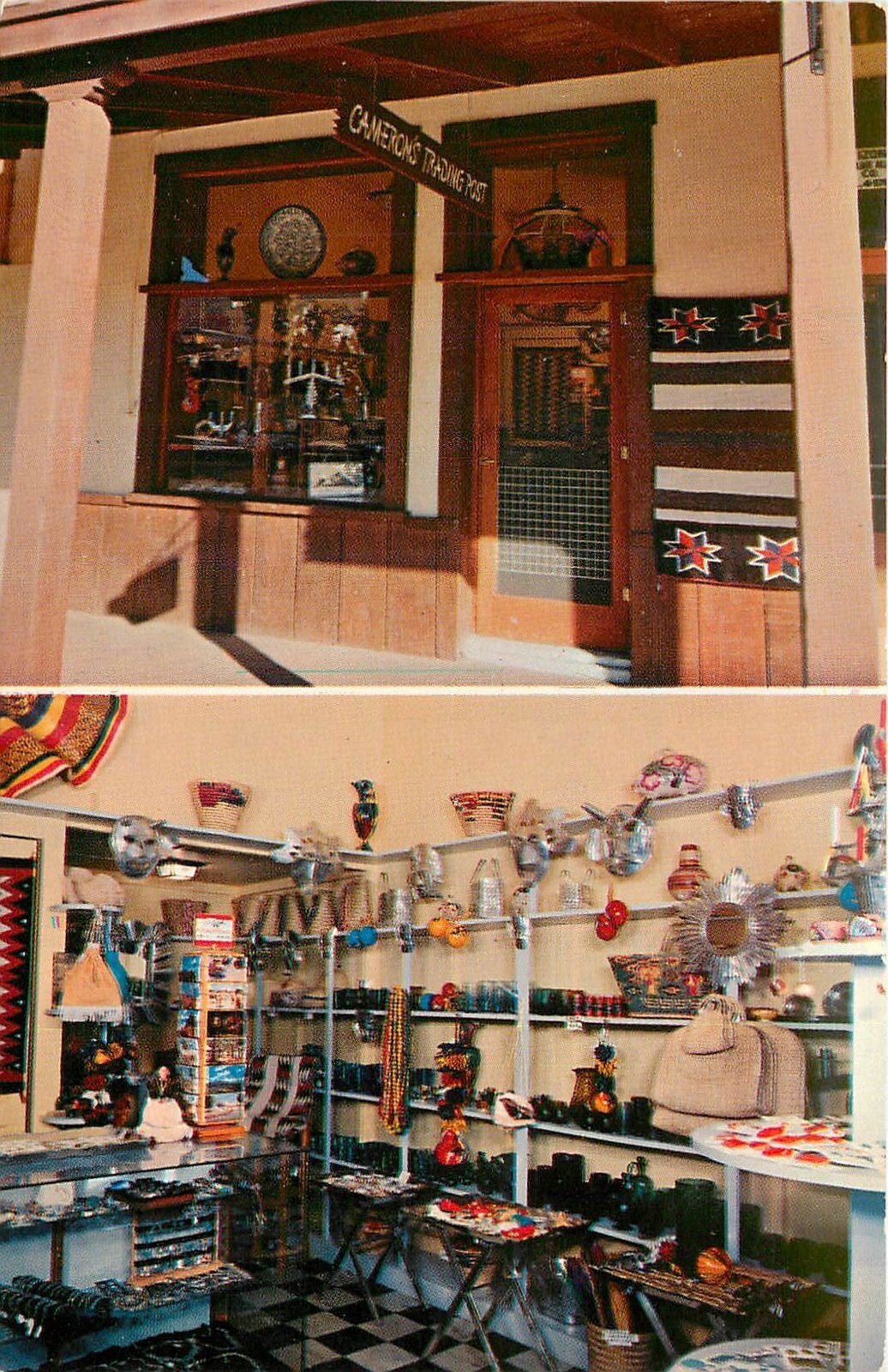 1950s Scottsdale Arizona Cameron's Trading post Petley Postcard 25-4158