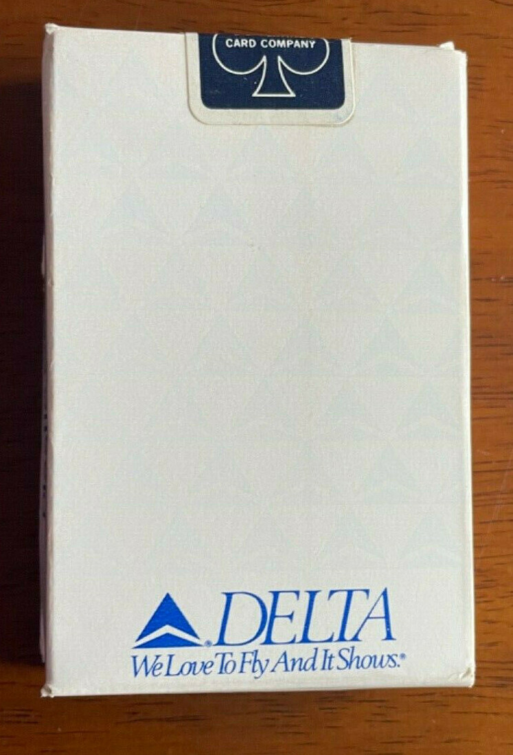 Vintage 1987-92 Delta Airlines Playing Cards Sealed USPCC Bridge We Love To Fly