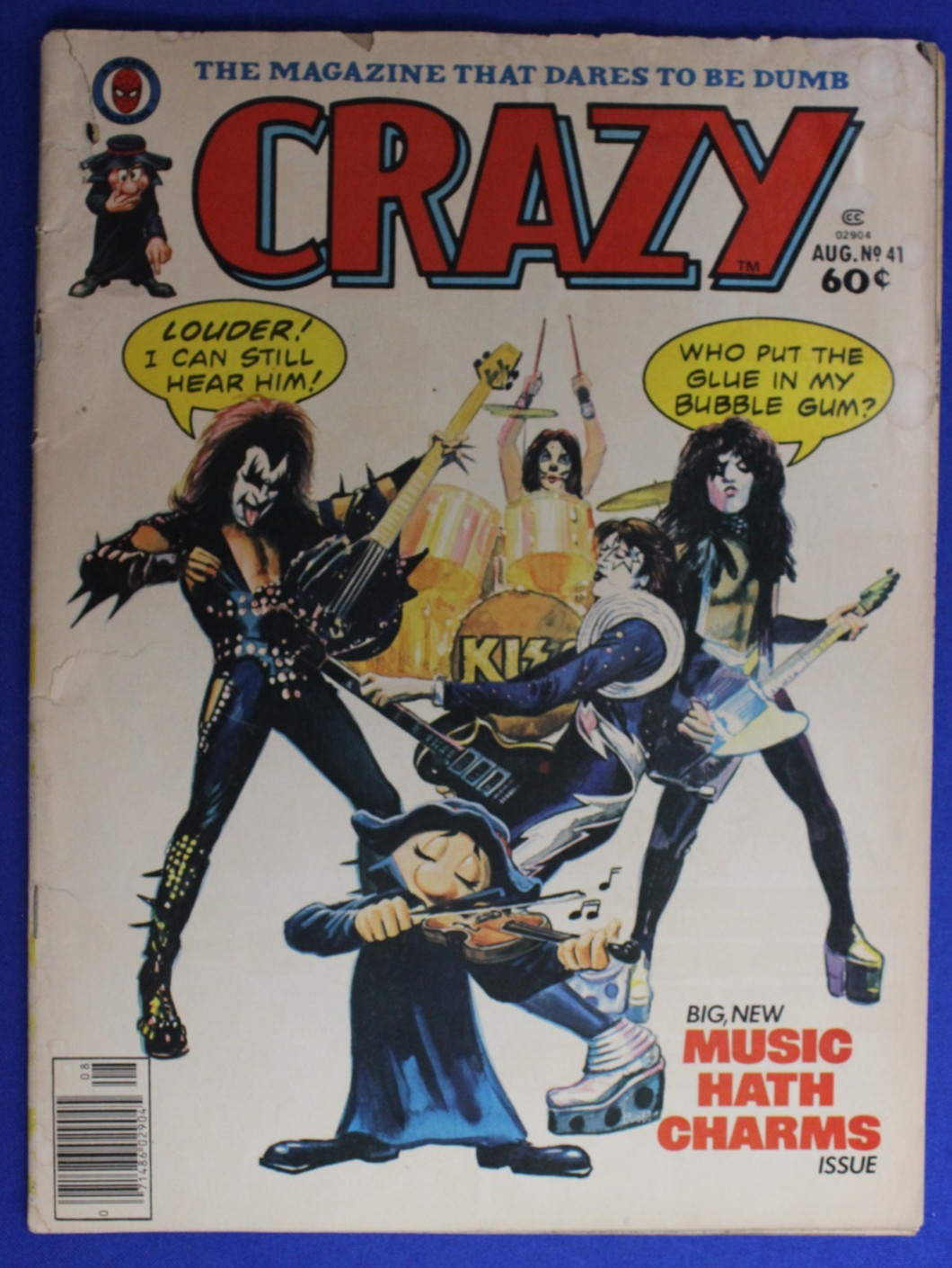 Crazy #41 GD Marvel 1978 KISS Music Issue Magazine Bob Larkin Murad Gumen