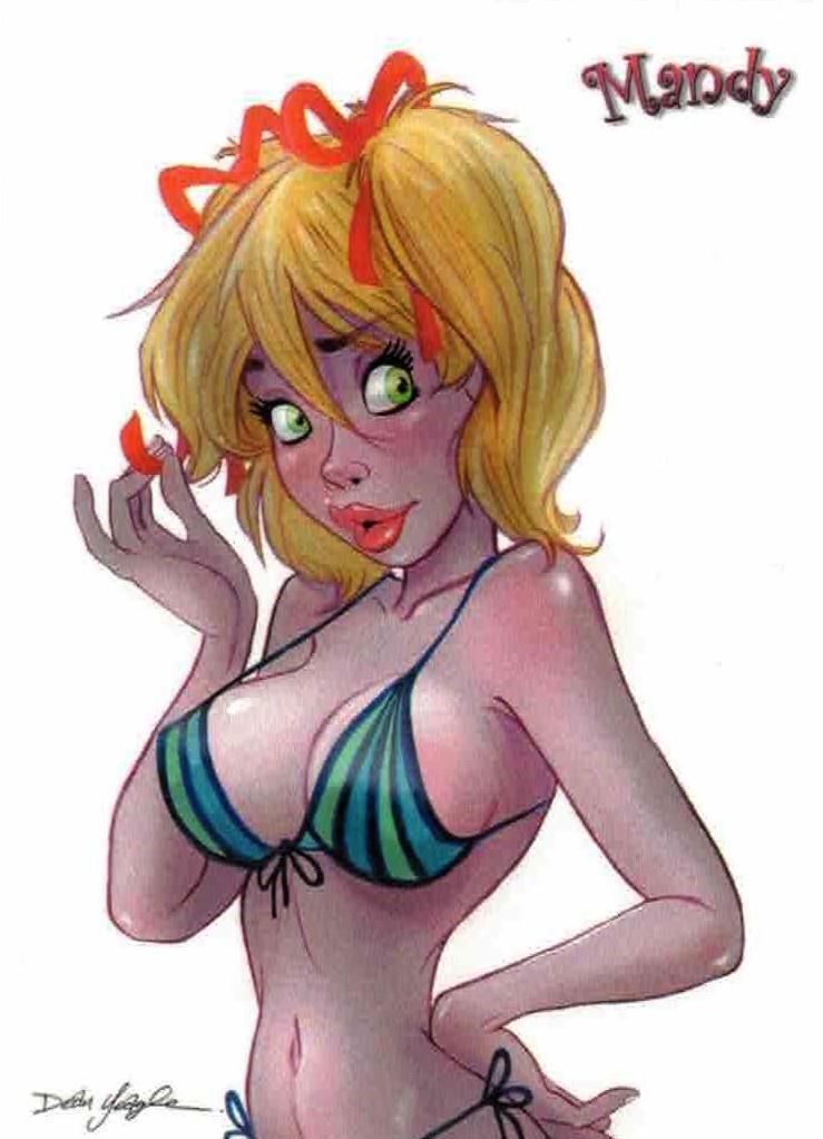 5FINITY Mandy Pinup Tribute to Dean Yeagle Series Promo Card Nice Version