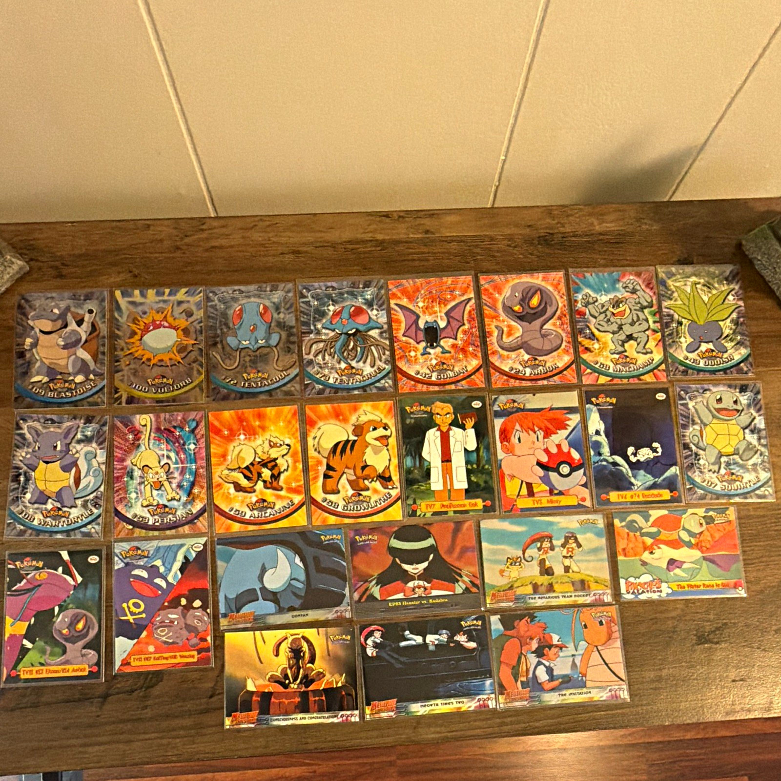 Pokémon TV Animation Edition 1999 25 Card Lot Squirtle Wartortle Blastoise
