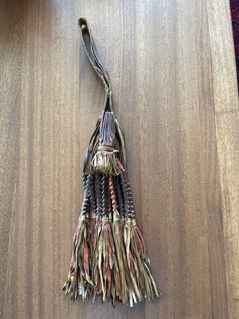 Saharan Vintage Leather Woven Tassel Decoration Saharan Vintage Leather Woven Tassel Decoration