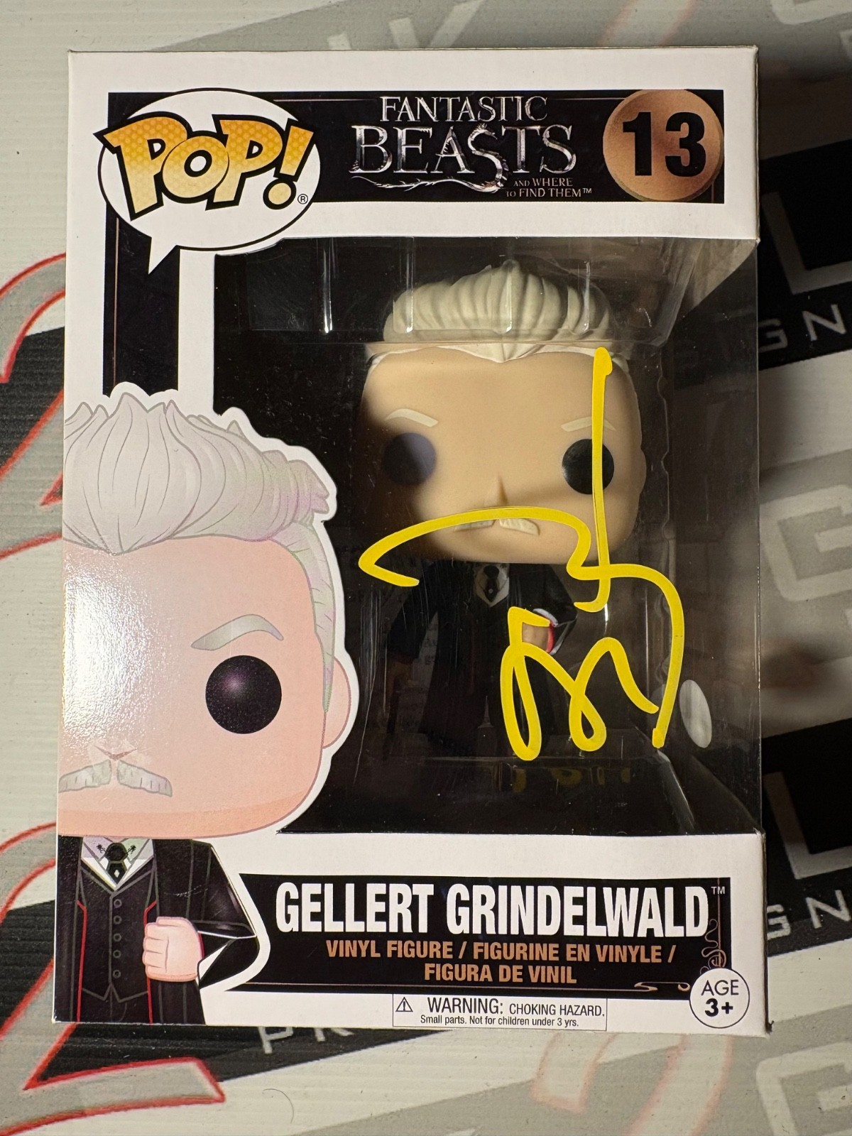 Johnny Depp Signed Gellert Grindelwald Funko Pop Autograph ACOA Fantastic Beasts