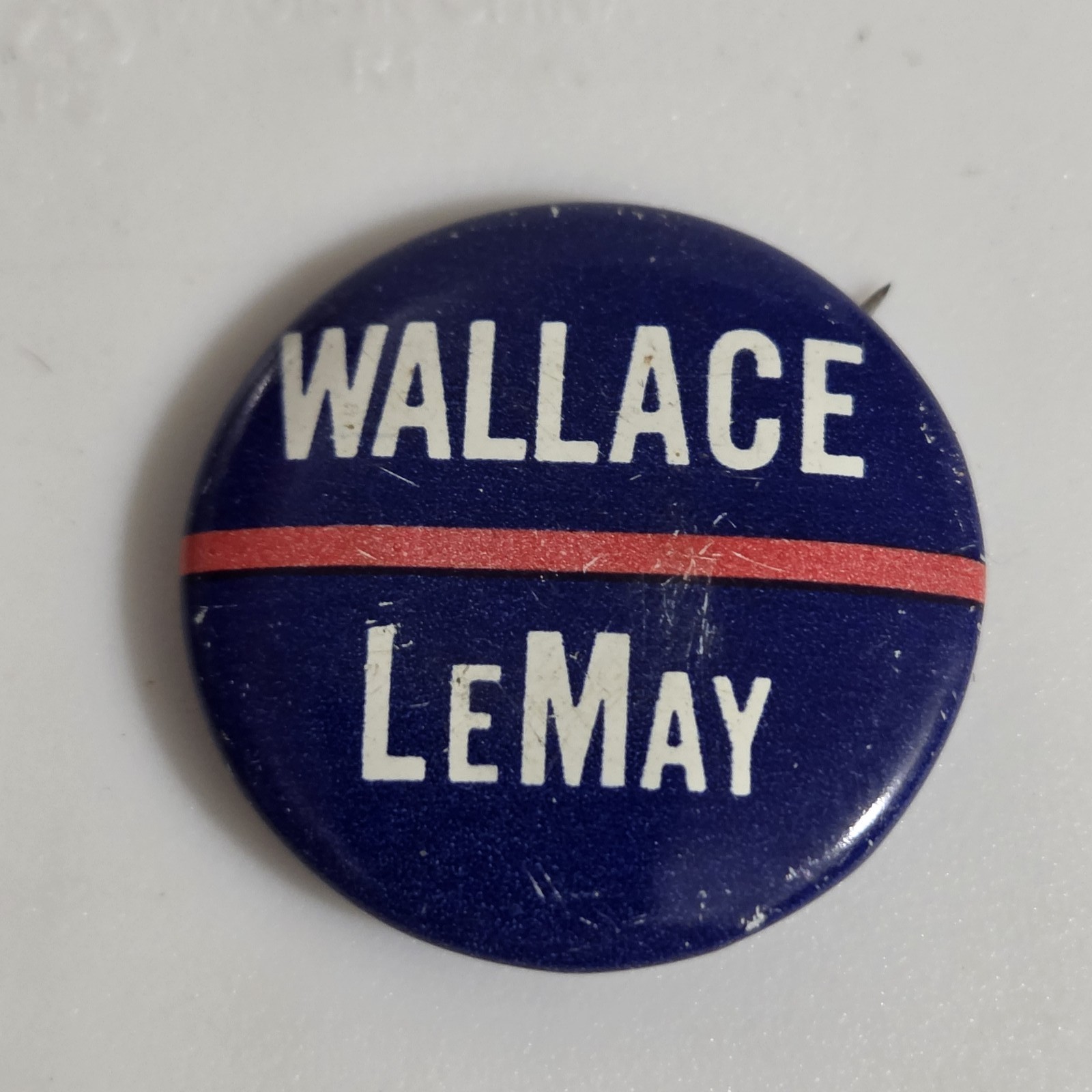 Vintage 1968 George Wallace LeMay Presidential Campaign Pinback Button Vintage 1968 George Wallace LeMay Presidential Campaign Pinback Button