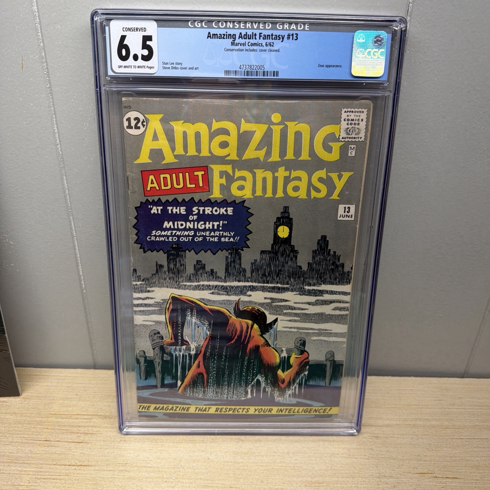 Amazing Adult Fantasy #13 CGC 6.5 OW/W 1962 Conserved Cover Cleaned