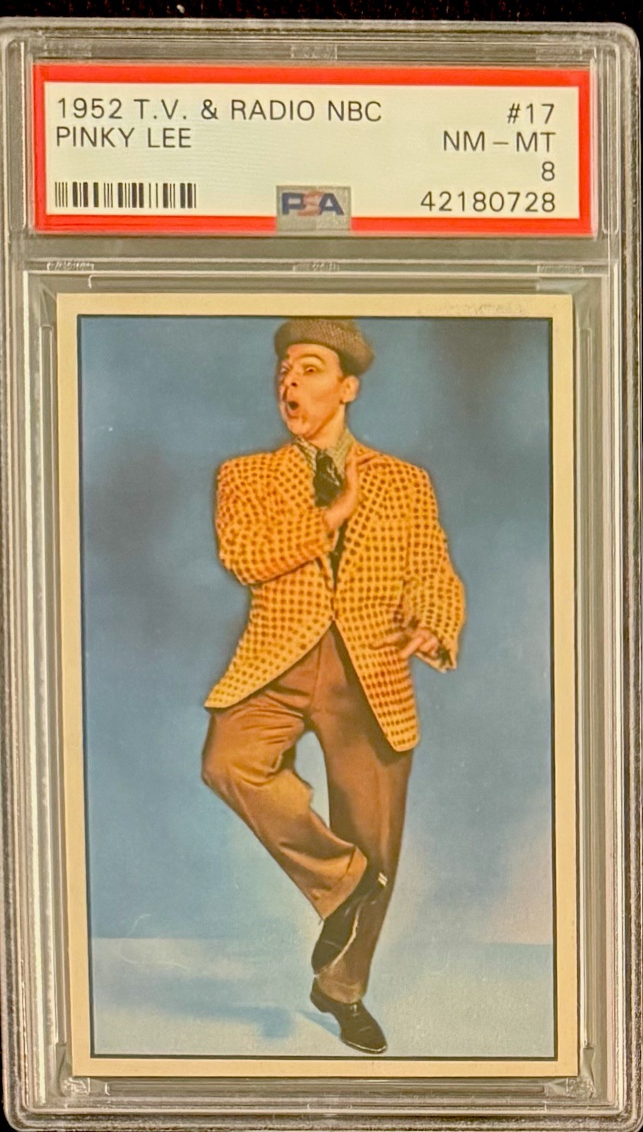 1952 T.V. & Radio NBC #17 Pinky Lee PSA 8 NM-MT