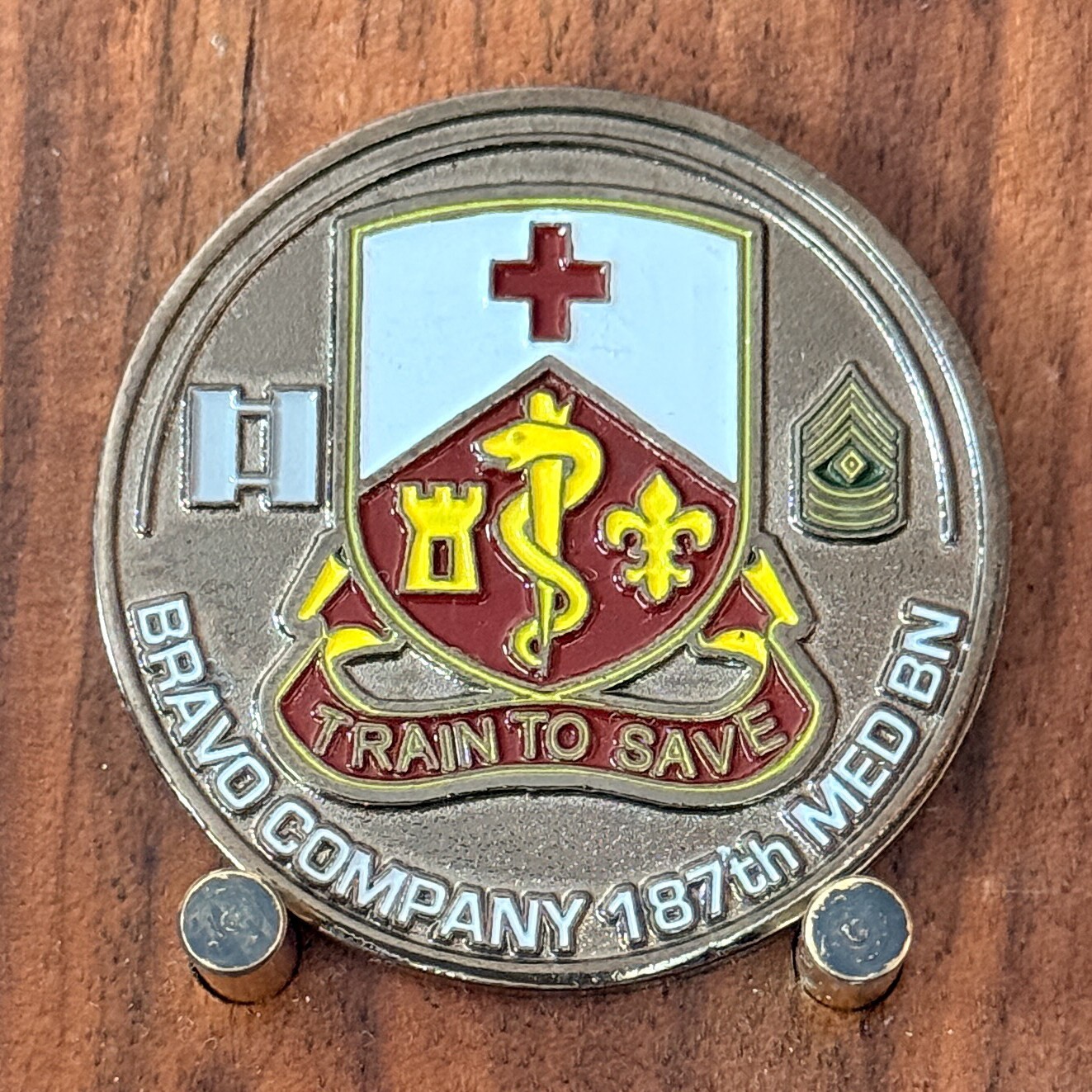 Bravo Company 187th Medical Battalion Challenge Coin  W#31