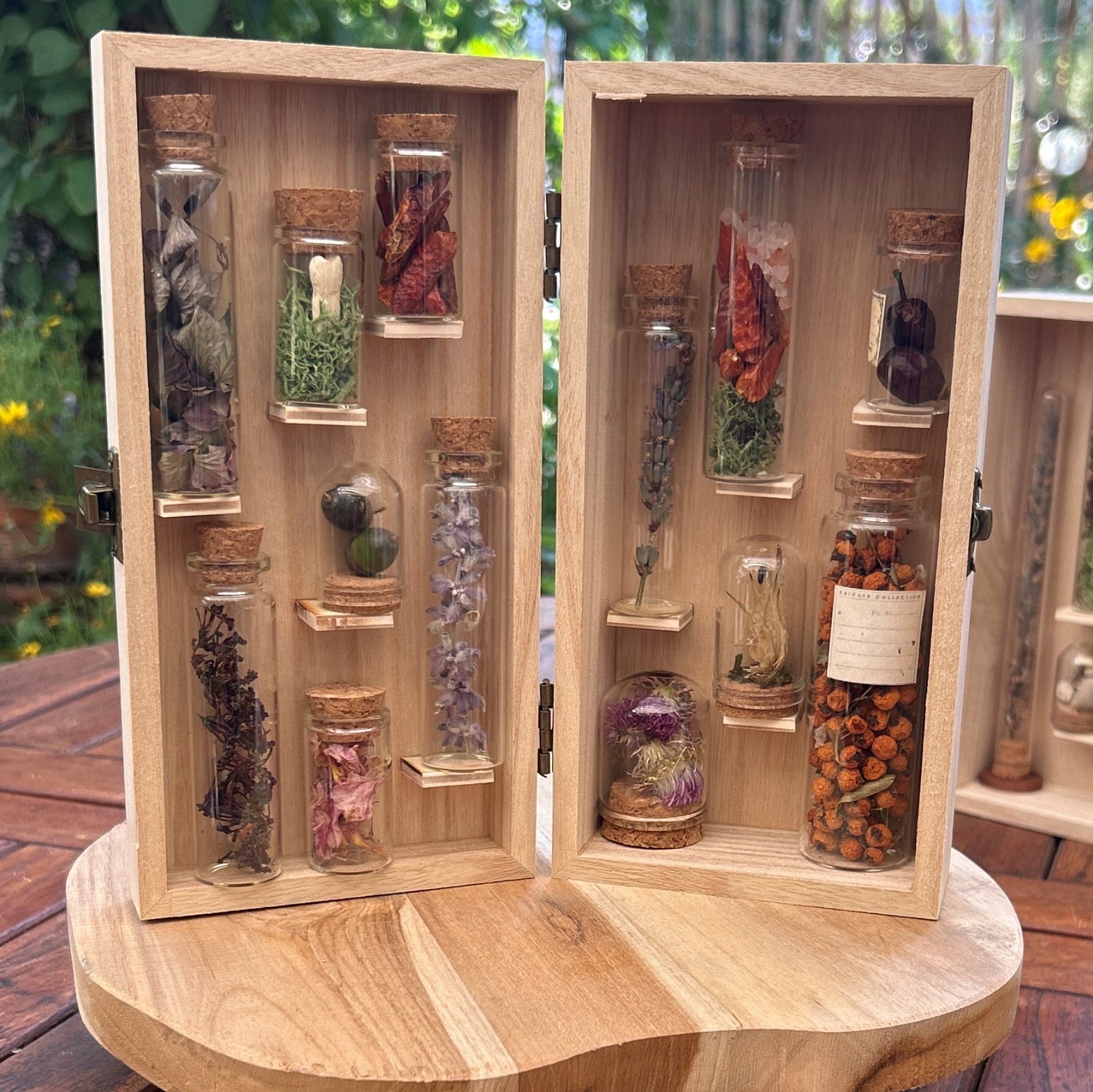 Botanical Herbarium in Glass - Victorian Decoration Vintage Country Style