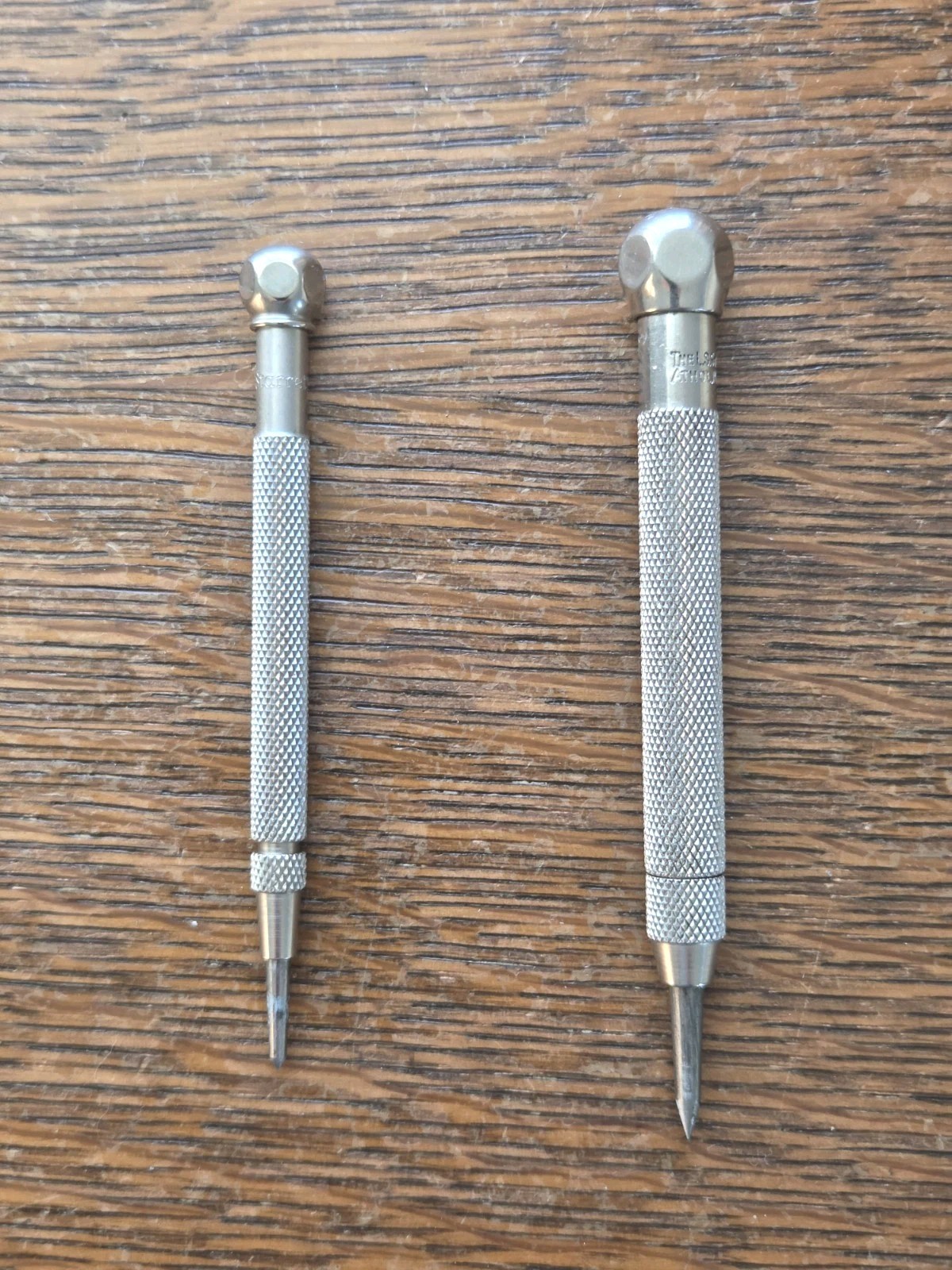 Starrett No. 70A & 70B Removable Points Pocket Scribers w/Short Points USA