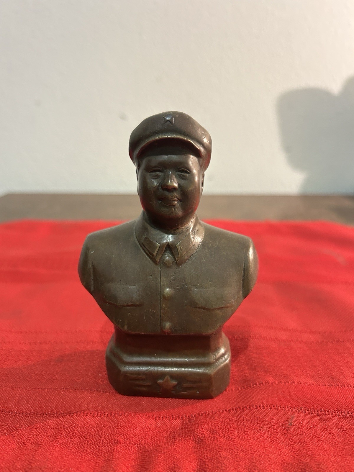 1960’s Chinese Communist Bronze Mao Zedong Bust Figurine (Cold War/WW2/WWII)