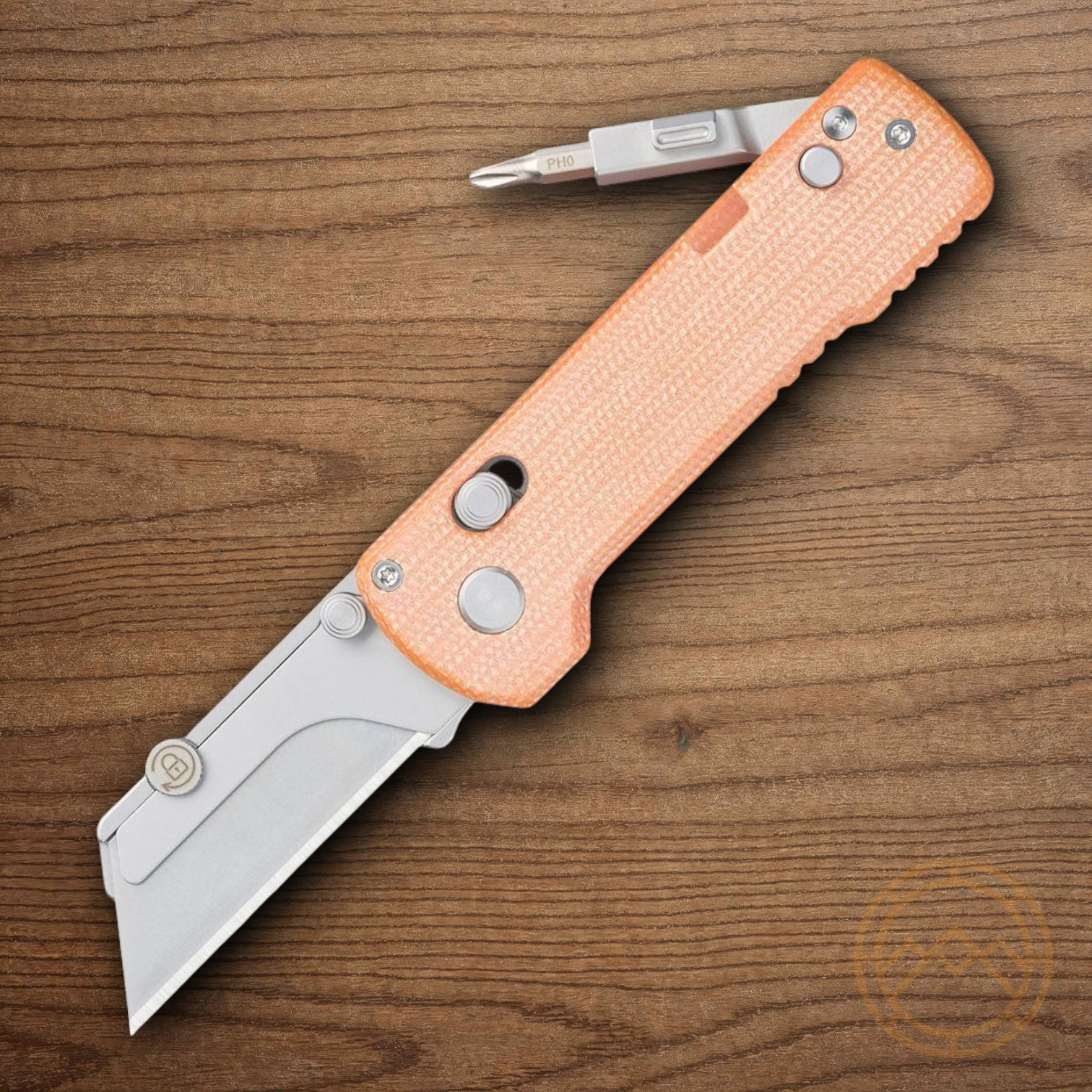Oknife Otacle U1 Pro Folding Knife SK5 Carbon Steel Blade Orange Micarta Handle