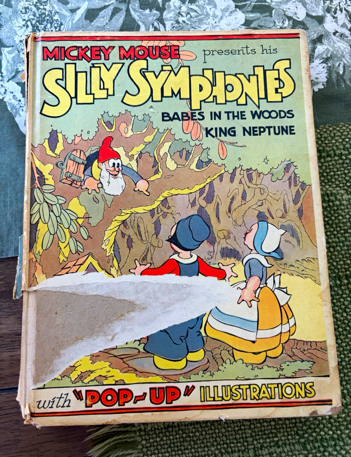 Vintage 1933 Mickey Mouse Silly Symphonies Pop-Up Book Disney Babes in the Woods Vintage 1933 Mickey Mouse Silly Symphonies Pop-Up Book Disney Babes in the Woods