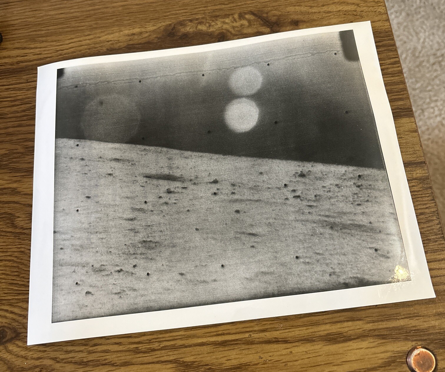 Office of Public Information NASA Moon Photo June 1966 Surveyor I-8