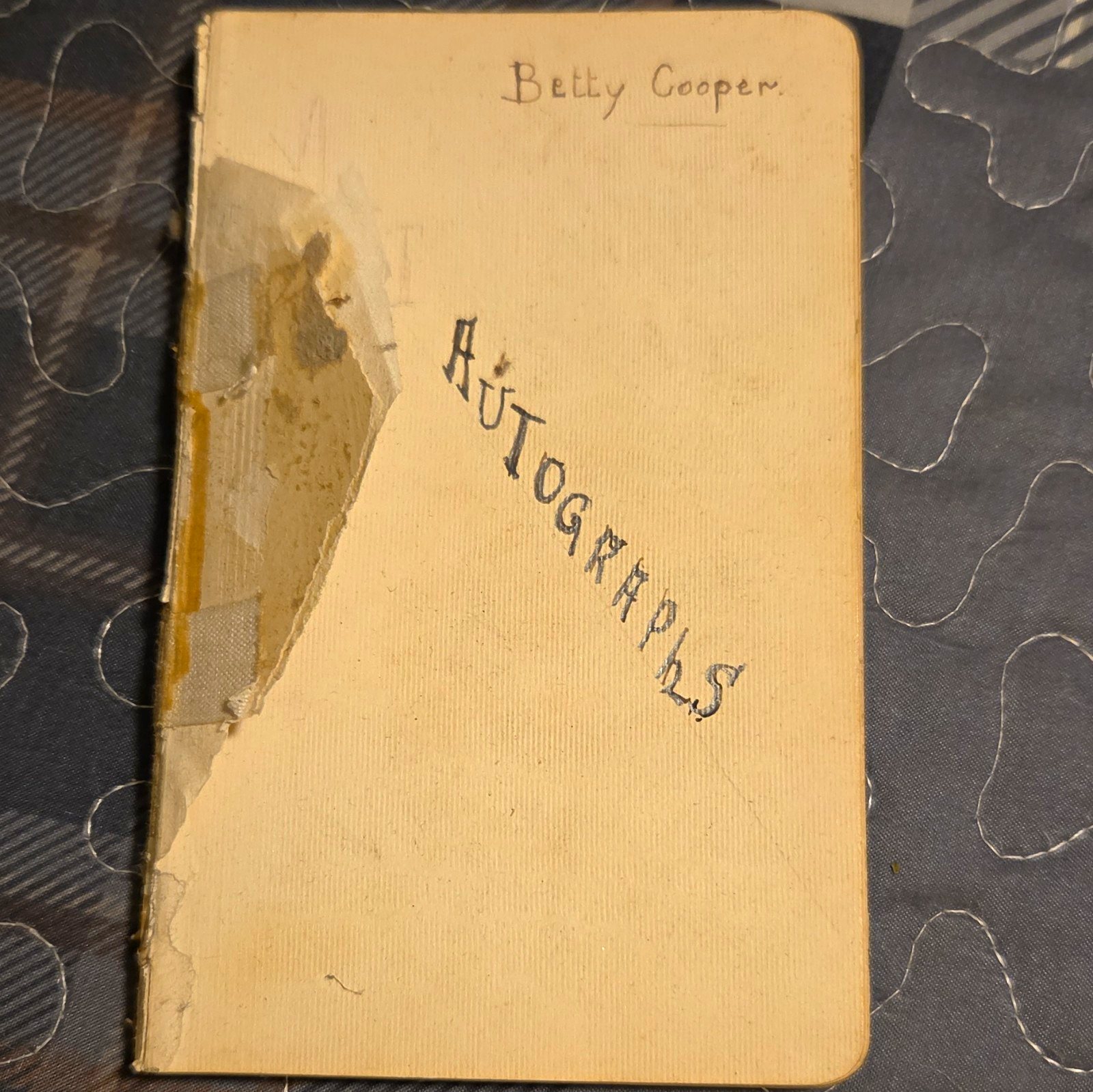 Antique Autograph Book Inscribed to Betty, St. Joseph’s C.S. Toronto 1935-39