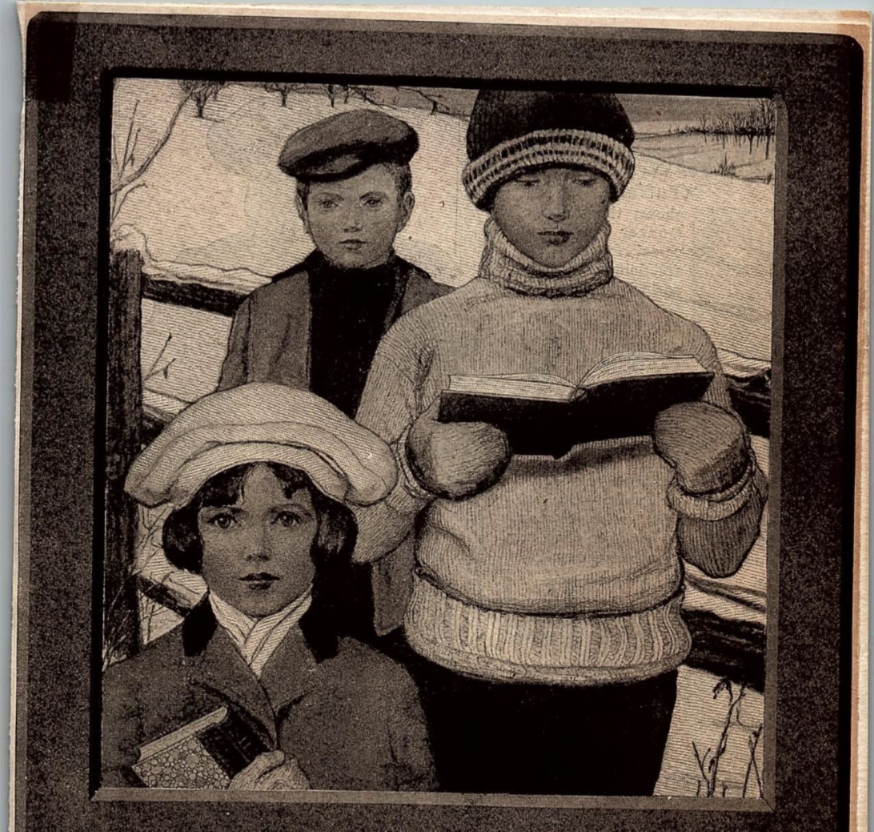 c1910 IVORY SOAP CHILDREN SNOW PRINT AD ORIGINAL VINTAGE ADVERTISEMENT 37-121