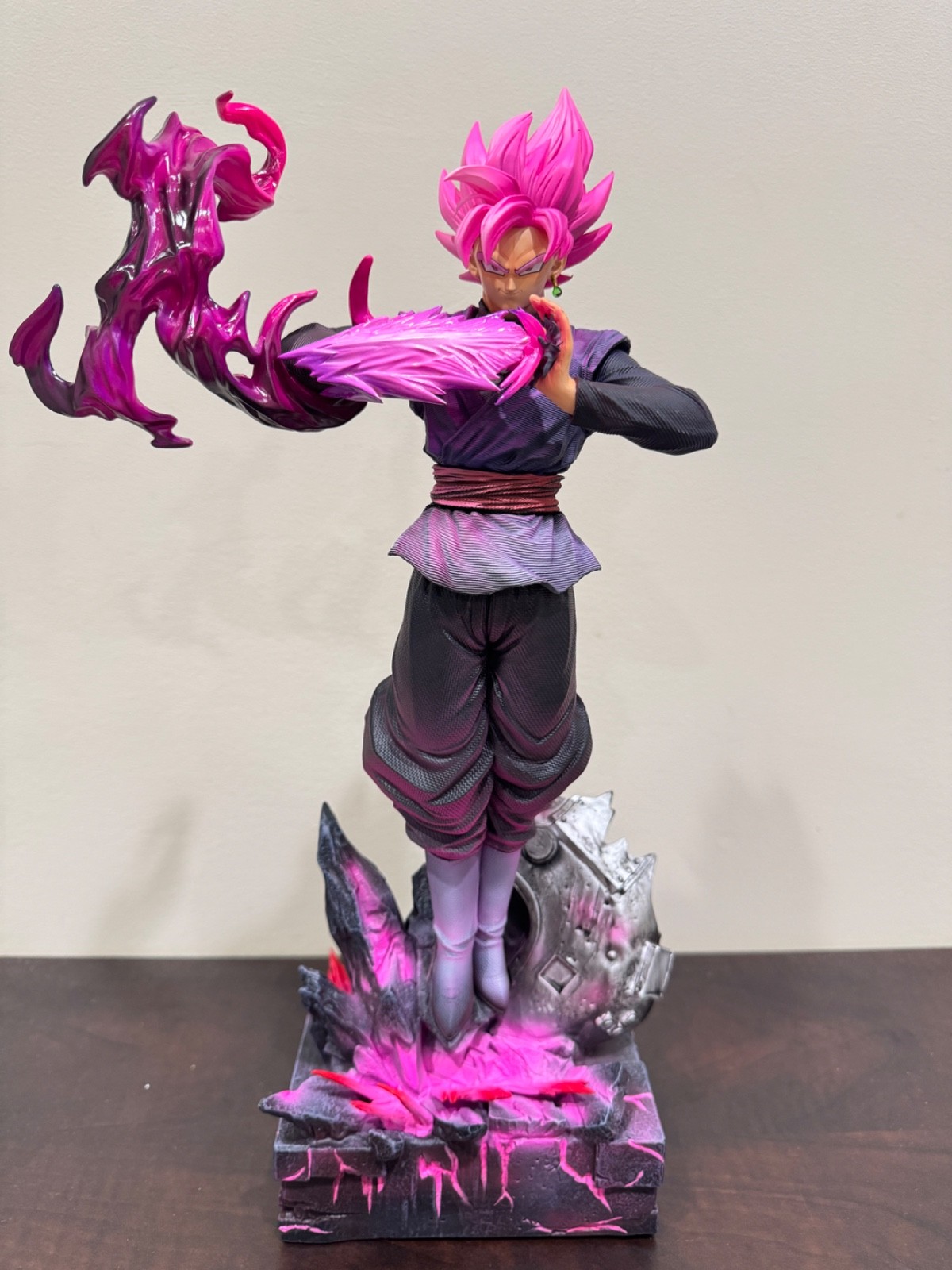 Dragon Ball Super Goku Black Super Saiyan Rose Figure Statue Collection Anime