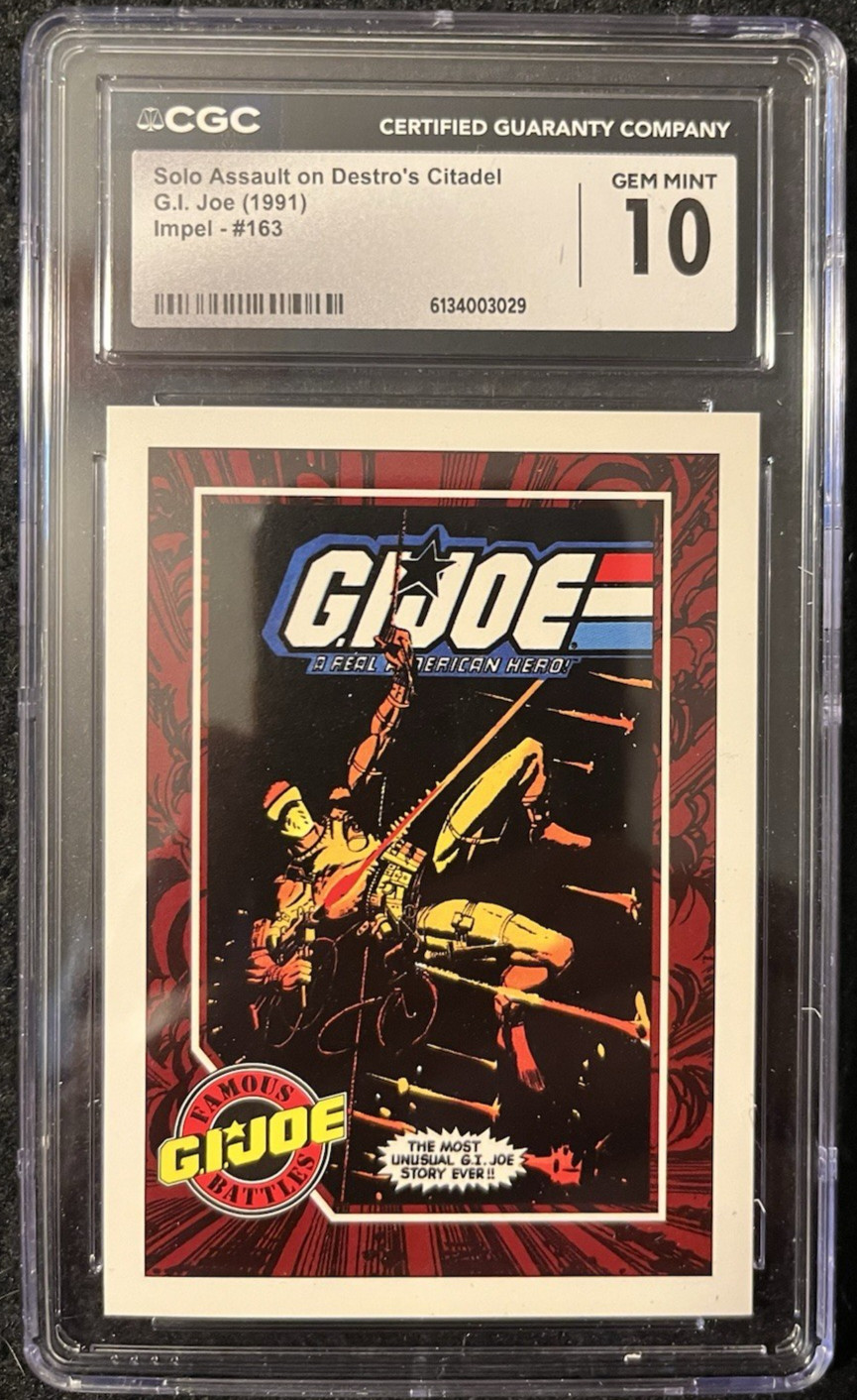 Impel 1991 - G.I. Joe - Solo Assault on Destro\'s Citadel - #163 CGC GEM MINT 10