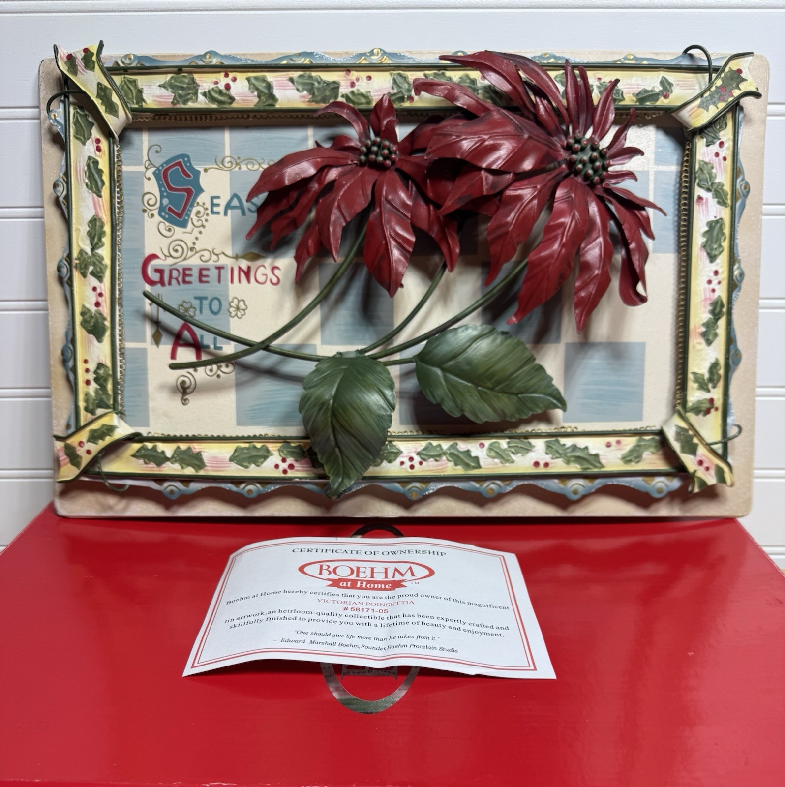 Boehm at Home Collection “Victorian Poinsettia” w/Box & Authenticity Card Boehm at Home Collection “Victorian Poinsettia” w/Box & Authenticity Card