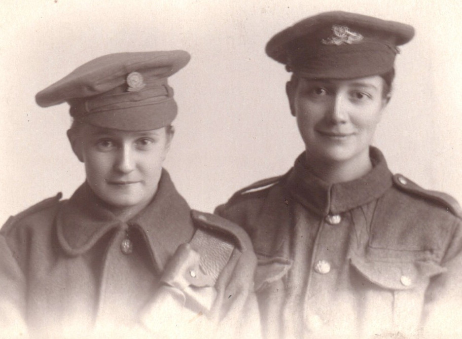 WWI British Army Girls RPPC Real Photo Postcard