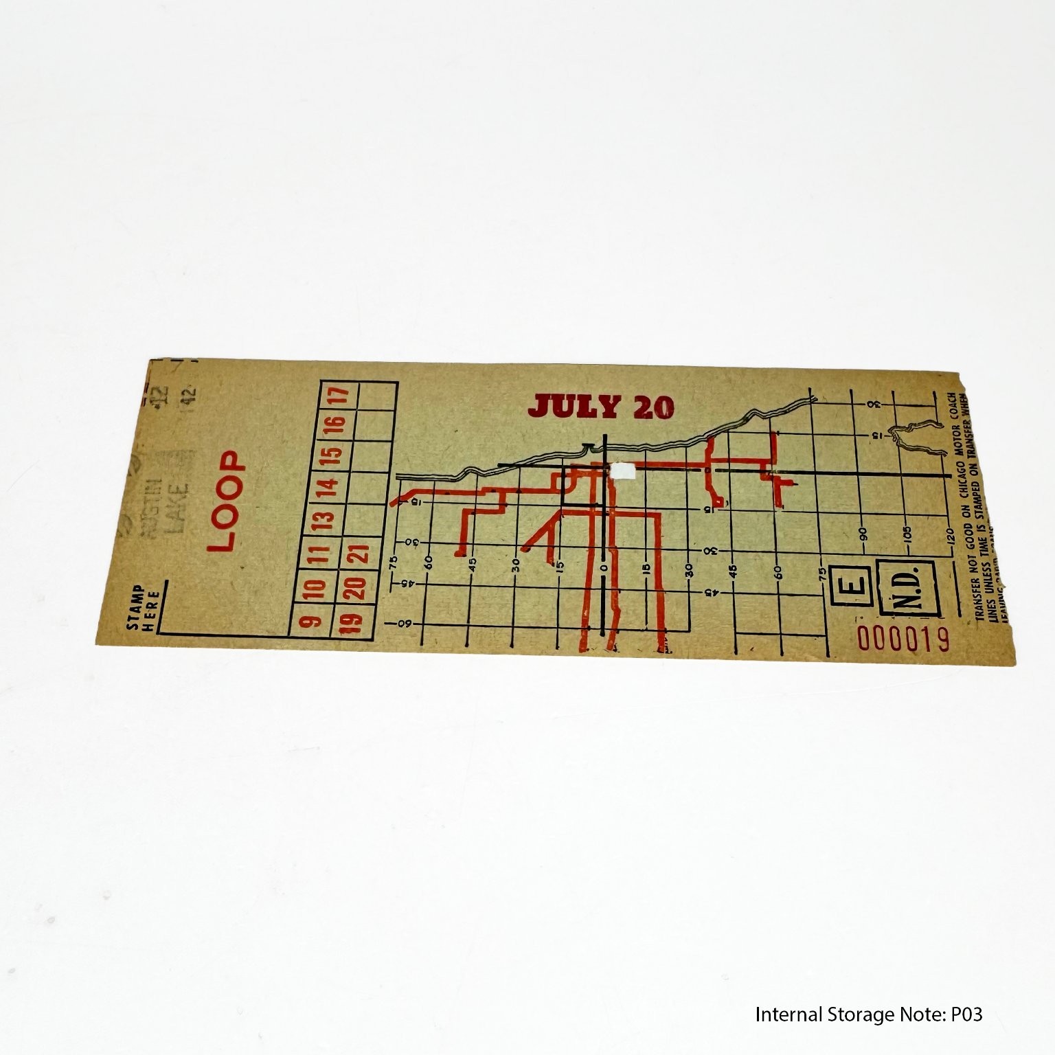 Vintage Chicago Transit Authority CTA Rapid Transit Transfer Ticket Illinois Vintage Chicago Transit Authority CTA Rapid Transit Transfer Ticket Illinois